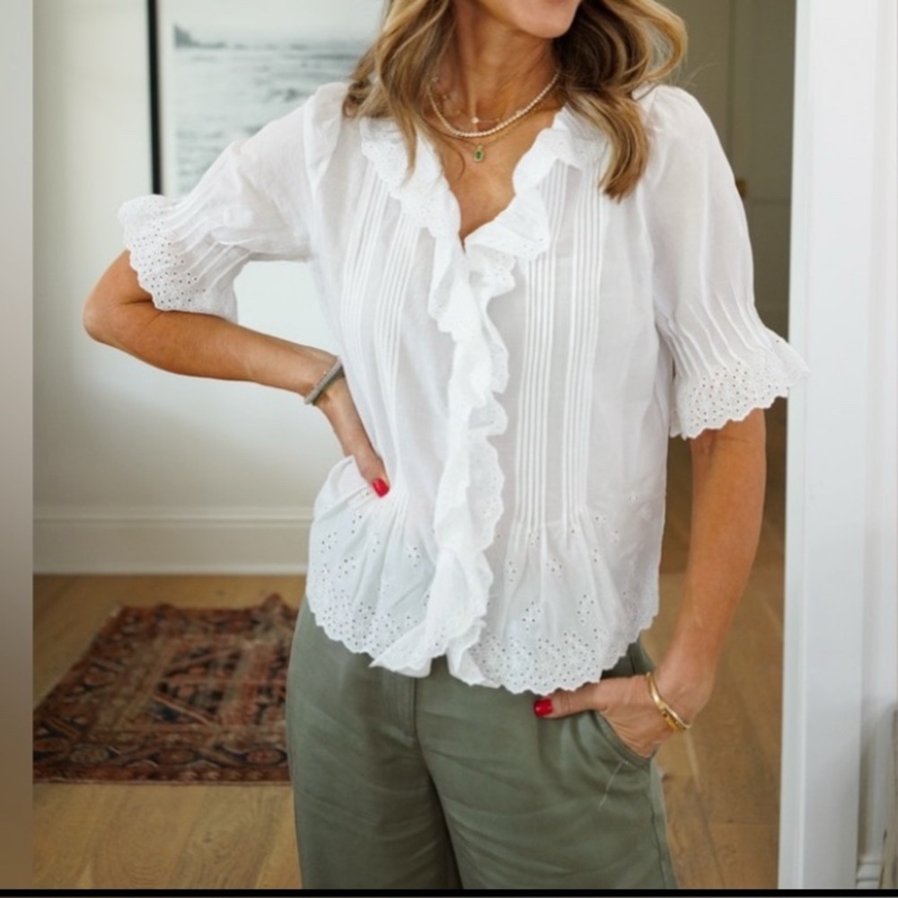 Talbots Eyelet Blouse